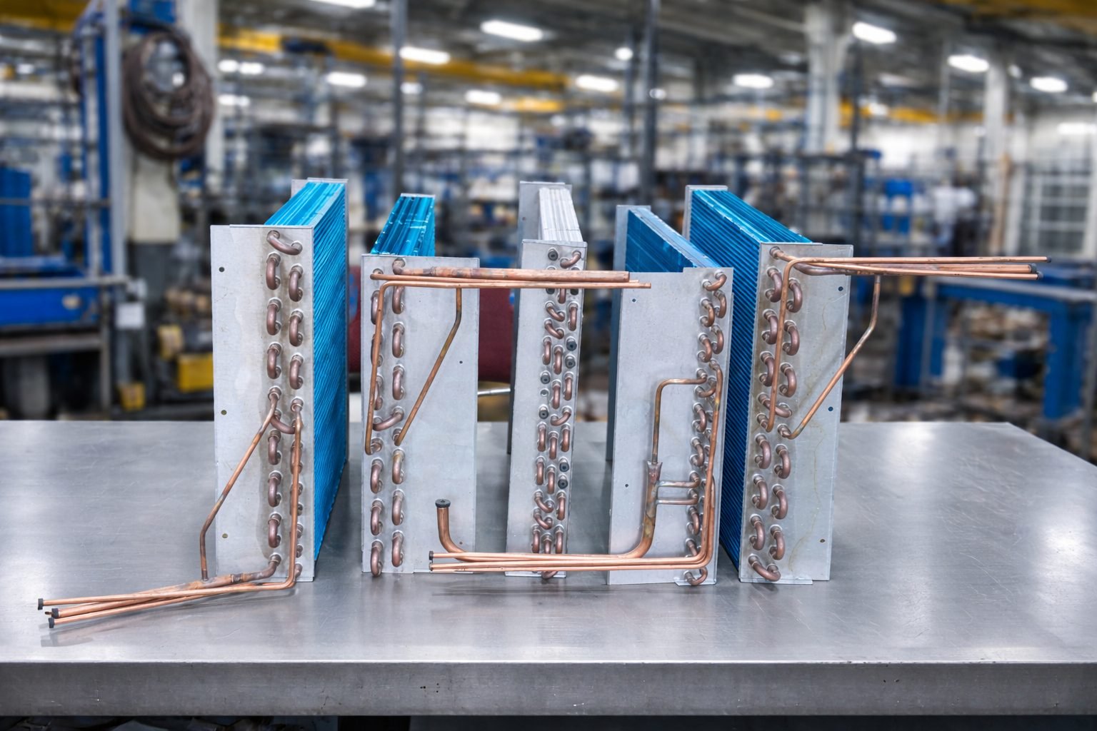 Custom manufactured HVAC coil built to drawing